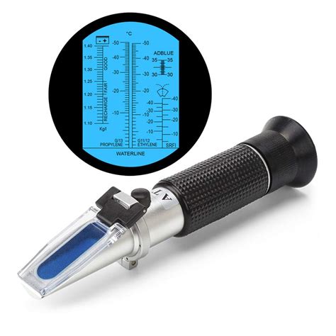 a refractometer tests the __________ of the coolant.|coolant refractometer formula.